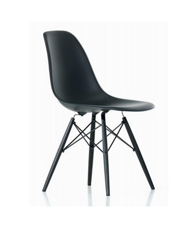 Chaise DSW Piètement Erable Noir - Nouvelle Hauteur - Vitra Chaise DSW Piètement Erable Noir - Nouvelle Hauteur - Vitra