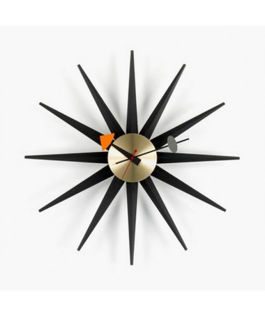 Horloge Sunburst Clock - Vitra Black Collection