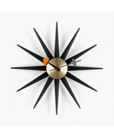 Horloge Sunburst Clock - Vitra Black Collection