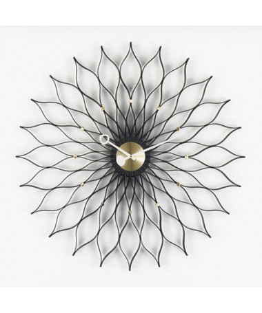 Horloge Sunflower Clock - Vitra Black Collection