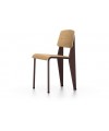 Standard Chair Vitra - Piètement chocolat et assise chêne naturel