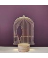 Lampe Birdcage LED 2D Effet 3D - Studio Cheha