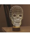 Lampe Skull LED 2D Effet 3D - Studio Cheha