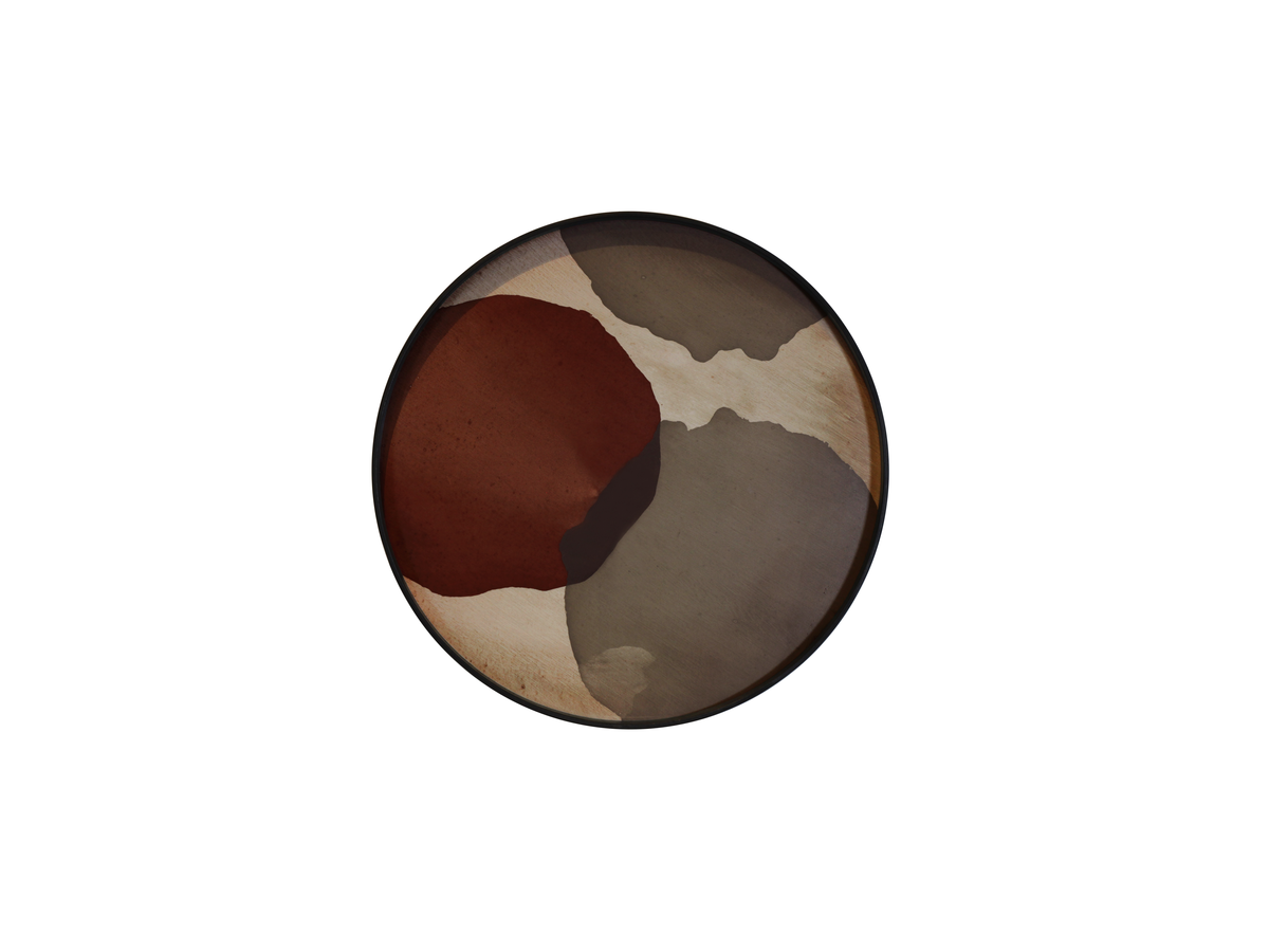 Plateau verre Overlapping Dots Ø61 - Ethnicraft Plateau verre Overlapping Dots Ø61 - Ethnicraft