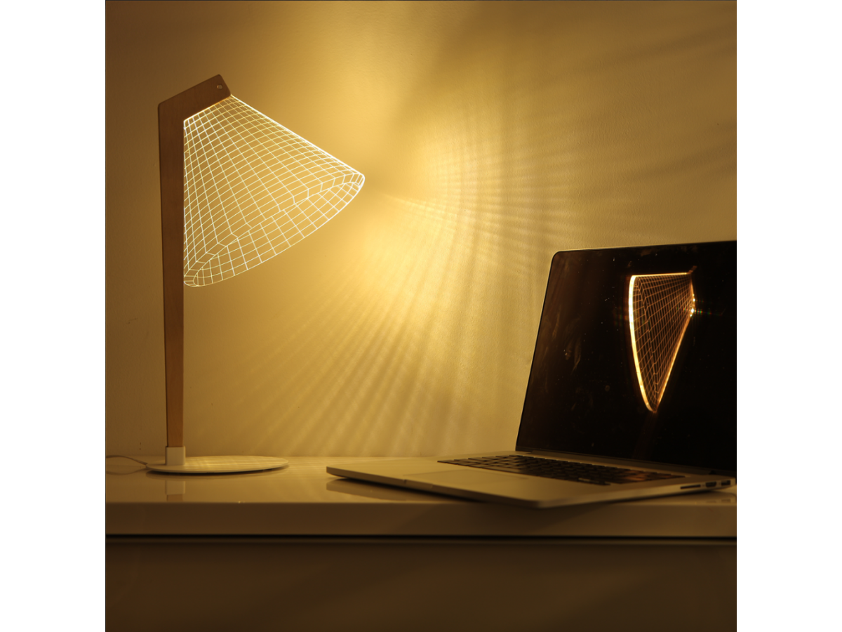 Lampe Deski LED 2D effet 3D - Studio Cheha