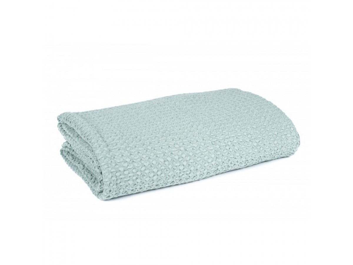 Plaid Tempo coton gaufré - Harmony - Céladon Plaid Tempo coton gaufré - Harmony - Céladon