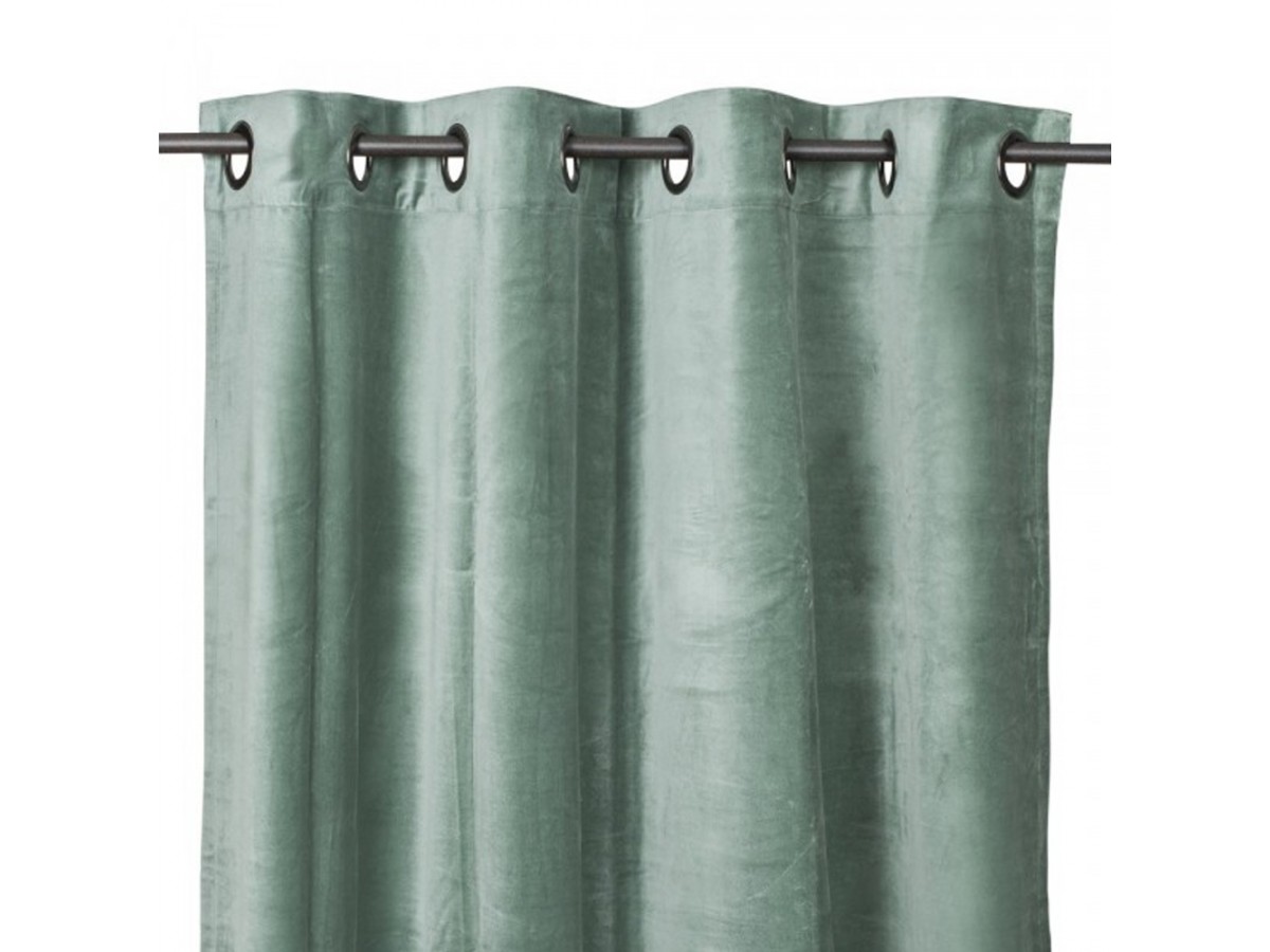 Rideau Delhi œillets velours 135x300 - Harmony - Céladon Rideau Delhi œillets velours 135x300 - Harmony - Céladon