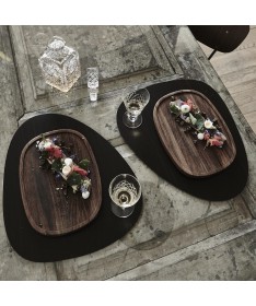 Set de table Curve L Bull 37x44 cm - LindDNA - NOIR