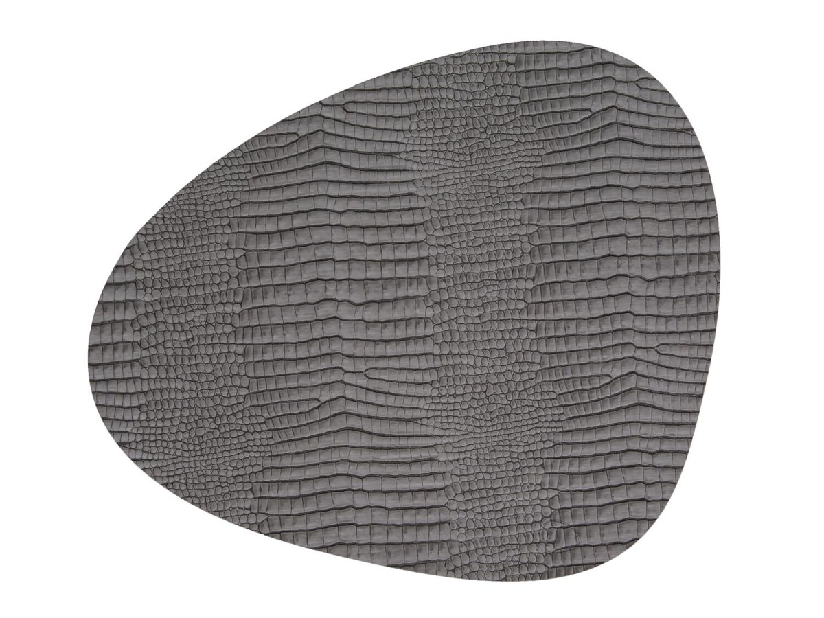 Set de table Curve L Croco 37x44 cm - LindDNA - Silver Set de table Curve L Croco 37x44 cm - LindDNA - Silver