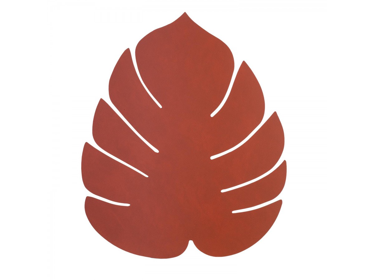Set de table Monstera Leaf Nupo 35x42 cm - LindDNA - Sienne Set de table Monstera Leaf Nupo 35x42 cm - LindDNA - Sienne