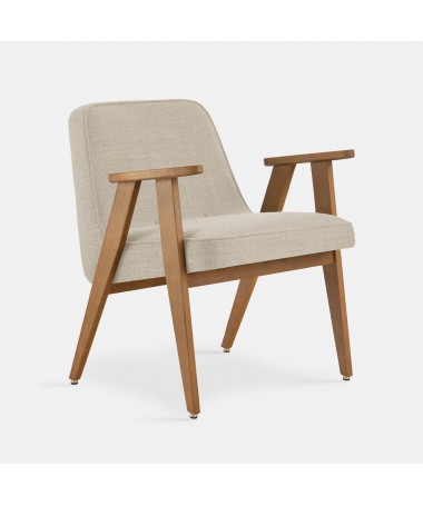 Fauteuil 366 chêne 02 - 366 CONCEPT - Coco crème