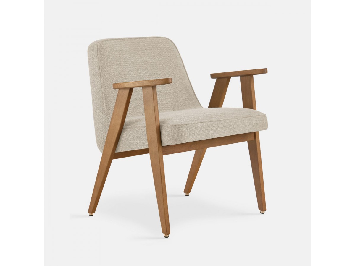 Fauteuil 366 chêne 02 - 366 CONCEPT - Coco crème