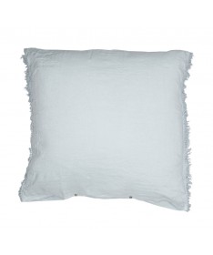 Coussin Hug frangé 80x80 - Bed and Philosophy - Aqua