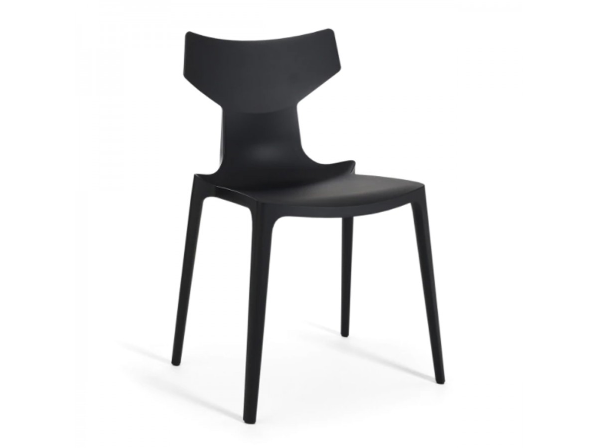 Chaise recyclée Re-Chair - Kartell - noir