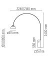 Lampadaire Arco - Flos