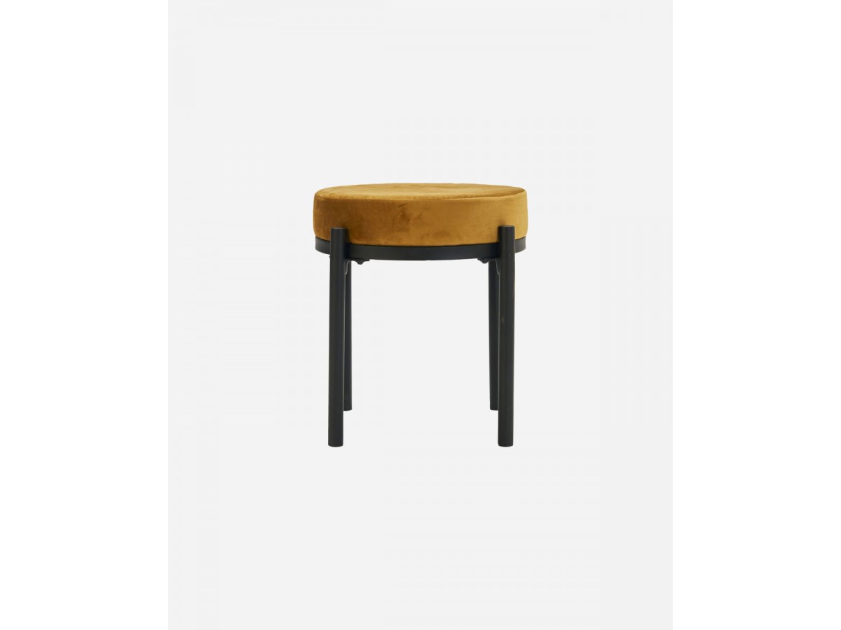 Tabouret en velours Lao - House Doctor