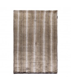 Plaid fausse fourrure 140 x 200 - Ligne Pure - Marron