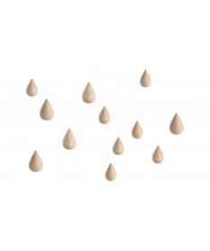 Set de 2 patères Dropit small - Normann Copenhagen - chêne naturel