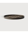 Vide-poche rond Ø30 cm - Ethnicraft - Graphite chevron