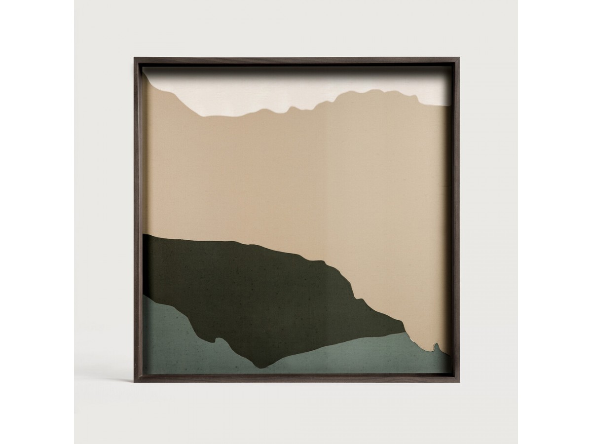Plateau verre Wabi Sabi crème 51x51 - Ethnicraft Plateau verre Wabi Sabi crème 51x51 - Ethnicraft