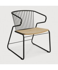 Fauteuil Gabbia chêne et métal - Ethnicraft