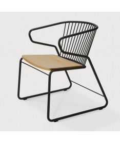 Fauteuil Gabbia chêne et métal - Ethnicraft