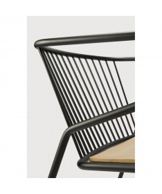 Fauteuil Gabbia chêne et métal - Ethnicraft