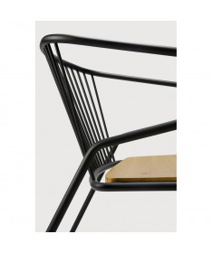 Fauteuil Gabbia chêne et métal - Ethnicraft