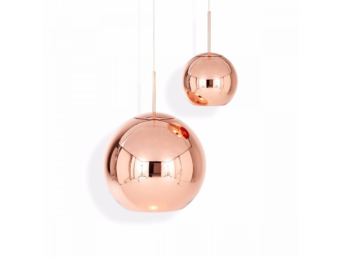 Suspension Copper round - Tom Dixon Suspension Copper round - Tom Dixon