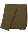 Plaid en lin Warmy Up 150x180 - Bed & Philosophy - Kaki