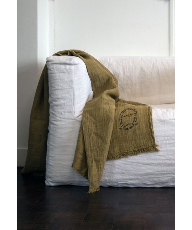 Plaid en lin Warmy Up 150x180 - Bed & Philosophy