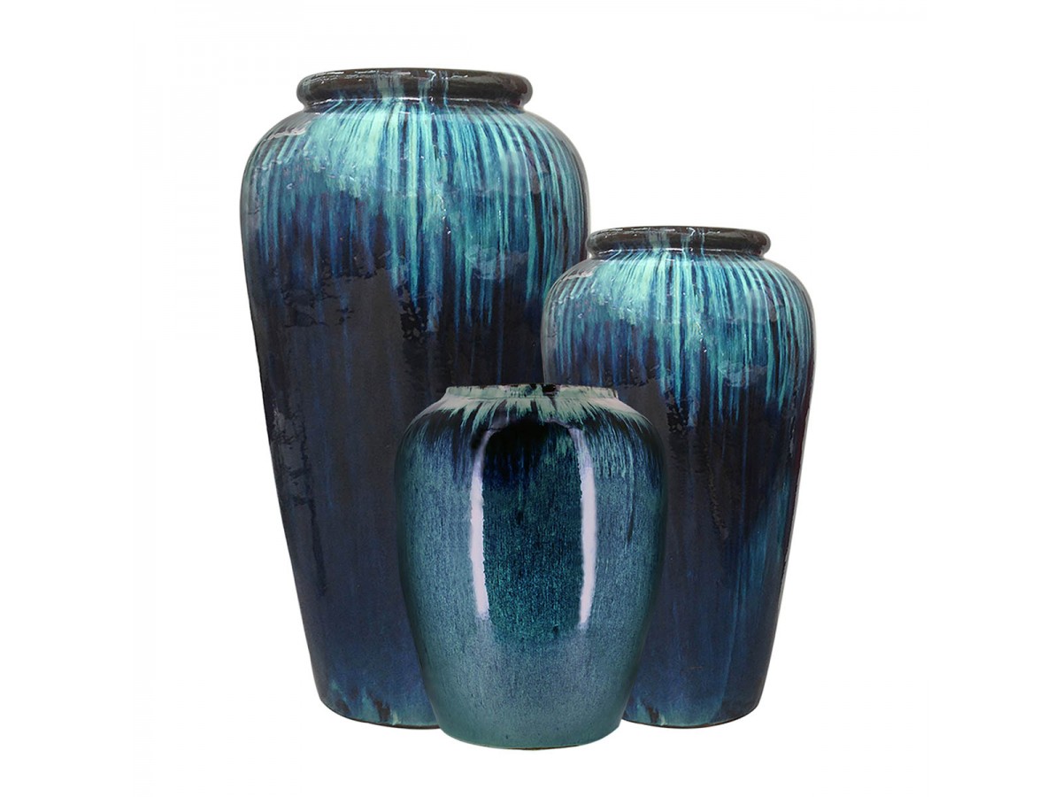 Jarres en céramique Yixing Turquoise - CFOC Jarres en céramique Yixing Turquoise - CFOC