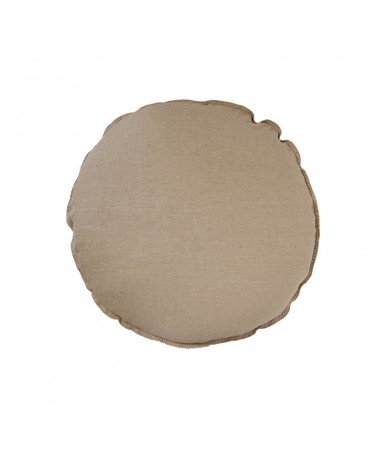 Coussin rond Salsa Ø63 - Bed and Philosophy - Amande
