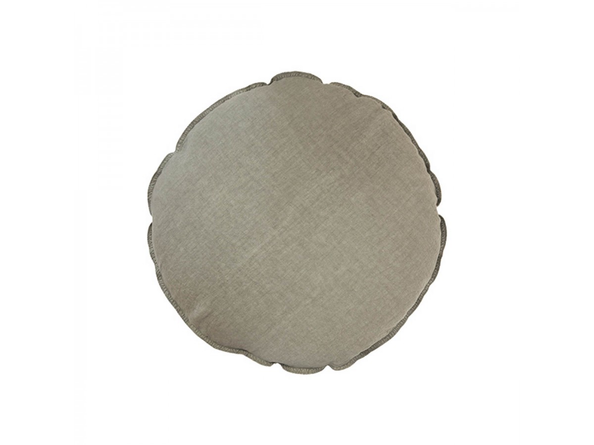 Coussin rond Salsa Ø63 - Bed and Philosophy - Saw palmetto Coussin rond Salsa Ø63 - Bed and Philosophy - Saw palmetto
