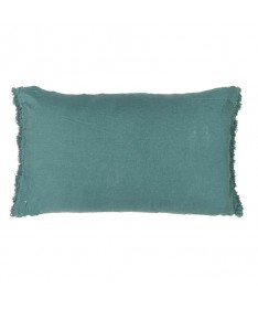 Coussin Queens frangé 50x70 - Bed & Philosophy - Mineral