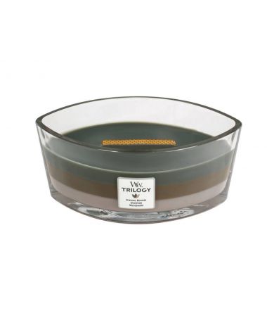 Bougie parfumée Trilogy Ellipse - WoodWick - Chalet cosy