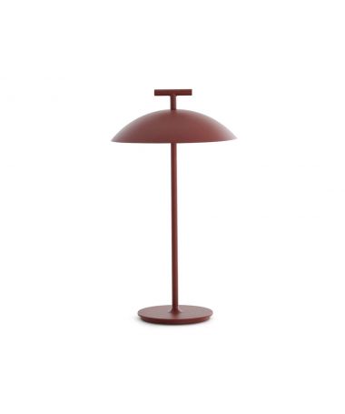 Lampe de table Mini Geen-A Battery version - Rouge brique - Kartell