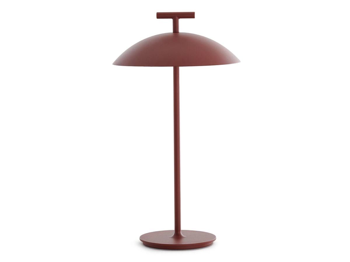 Lampe de table Mini Geen-A Battery version - Rouge brique - Kartell Lampe de table Mini Geen-A Battery version - Rouge brique - Kartell