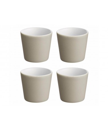 Tasses espresso Tonale - Alessi - gris clair