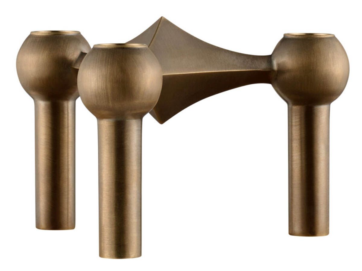 Bougeoir laiton bronzé - Stoff Nagel Bougeoir laiton bronzé - Stoff Nagel