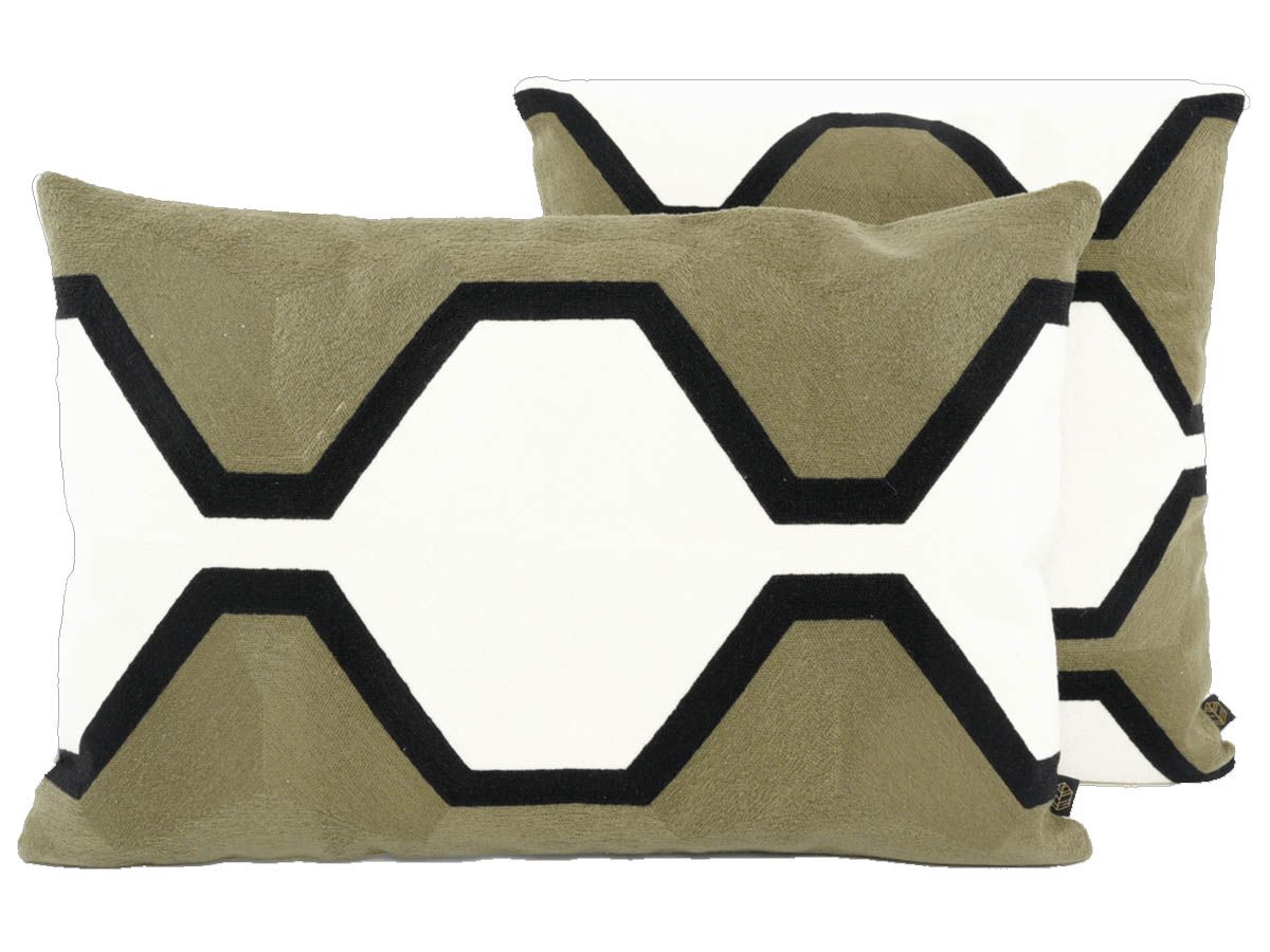 Housse de coussin Nassau Kaki - Haomy