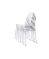 Lot de 4 chaises Victoria Ghost - Kartell