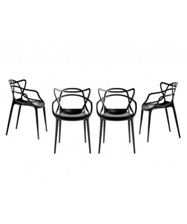 Lot de 4 Chaises Masters - Kartell