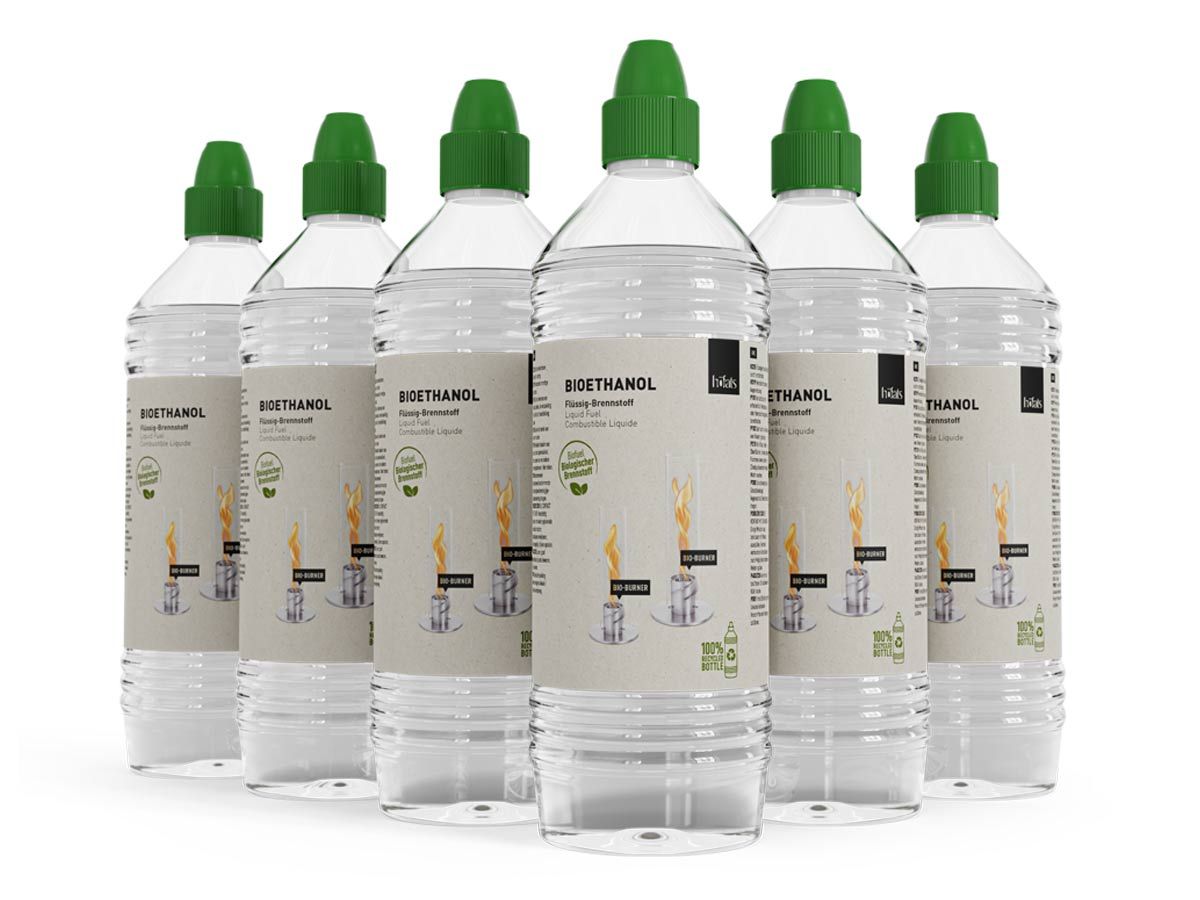 Bioéthanol (Paquet de six) Liquide combustible Bioéthanol (Paquet de six) Liquide combustible