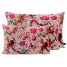 Coussin Birdy velours Rose pétale