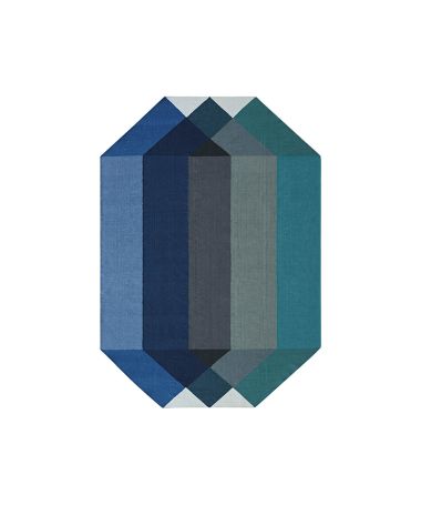 Tapis d'extérieur Diamond - GAN - Bleu