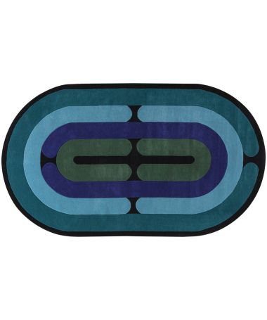 Tapis Minotor Oblong Diacasan Turquoise