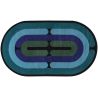 Tapis Minotor Oblong Diacasan Turquoise