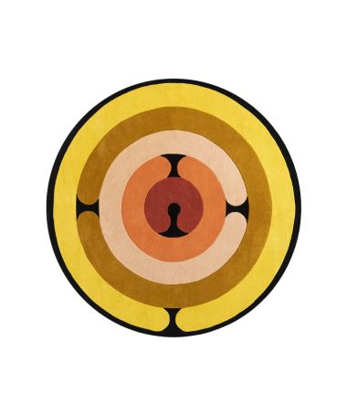 Tapis Minotor Rond Diacasan Ambre