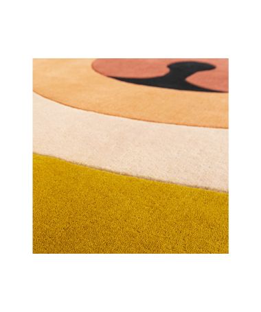 Tapis Minotor Rond Diacasan Ambre